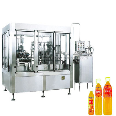 8-8-3 Sparkling Juice Filling Machine Efficient Plant for Bottling Sparkling Water Hot filling three in one