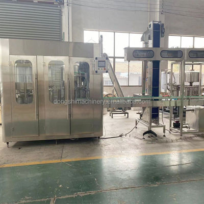 8-8-3 Sparkling Juice Filling Machine Efficient Plant for Bottling Sparkling Water Hot filling three in one