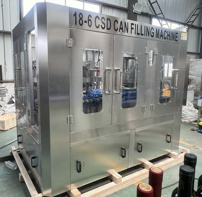 Automatic Energy Drink Red Bull Soft Drinks Can Filling Machine Carbonated Beverage Canning Machine