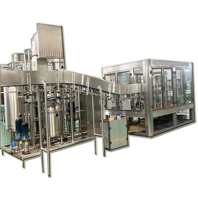 Automatic three in one carbonated beverage soda sparkling water carbonated soft drink filling machine production line