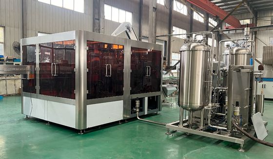 Automatic three in one carbonated beverage soda sparkling water carbonated soft drink filling machine production line