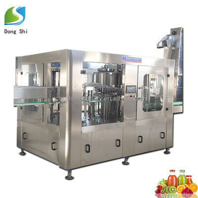 RCGF32-32-12 Full Automatic Fresh Fruit Juice Drink Production Processing Line Juice Hot Filling Machine three in one  machine