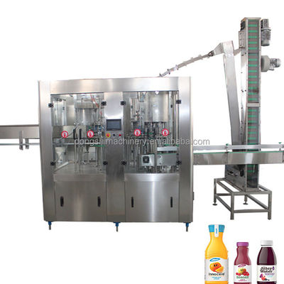 RCGF32-32-12 Full Automatic Fresh Fruit Juice Drink Production Processing Line Juice Hot Filling Machine three in one  machine